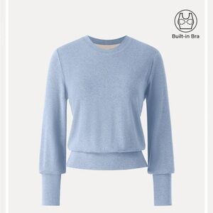 Elevated Crewneck Brushed Brami with Banded Hem × 1